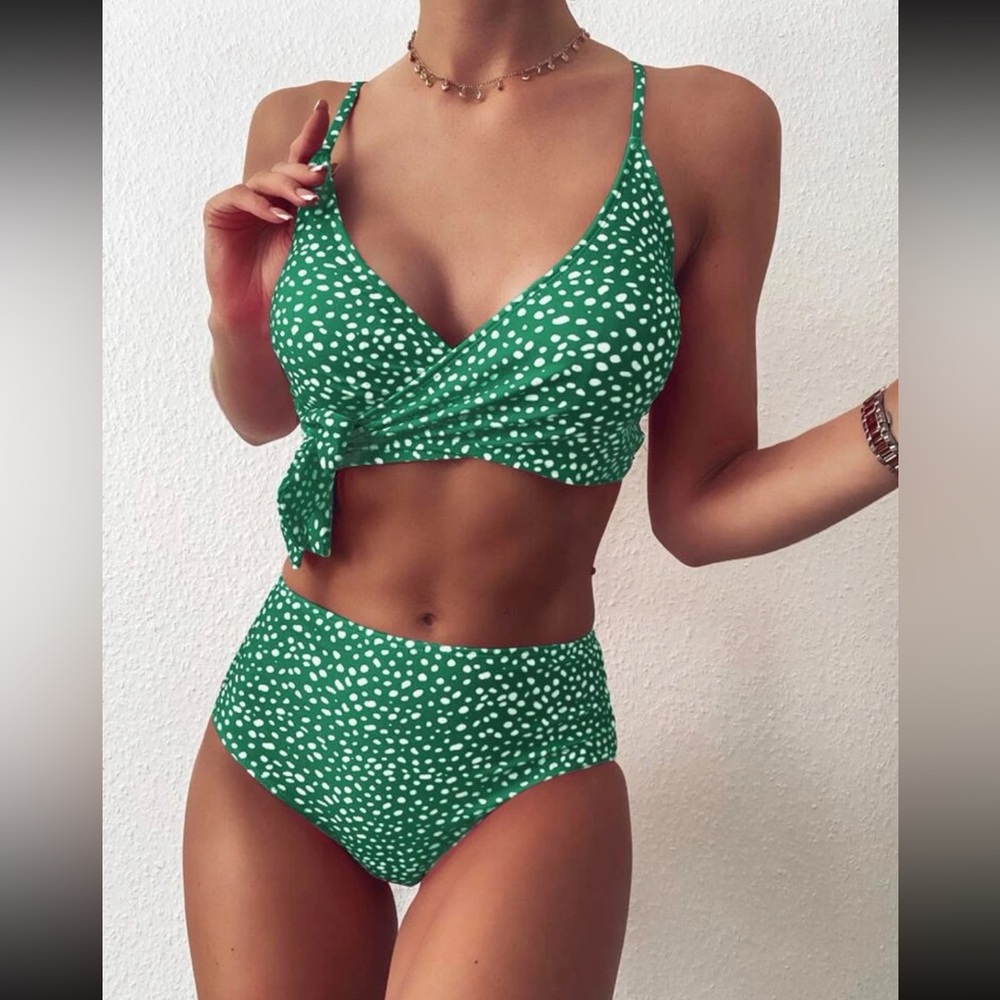 SHEIN green bikini
